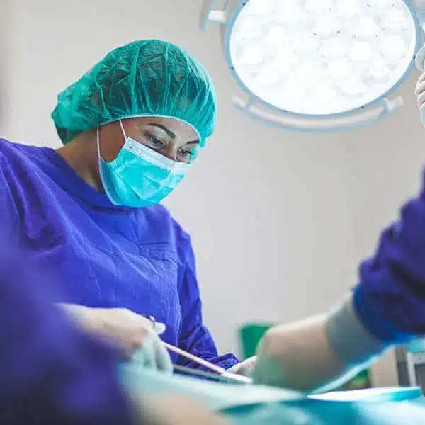 doctor performing surgery